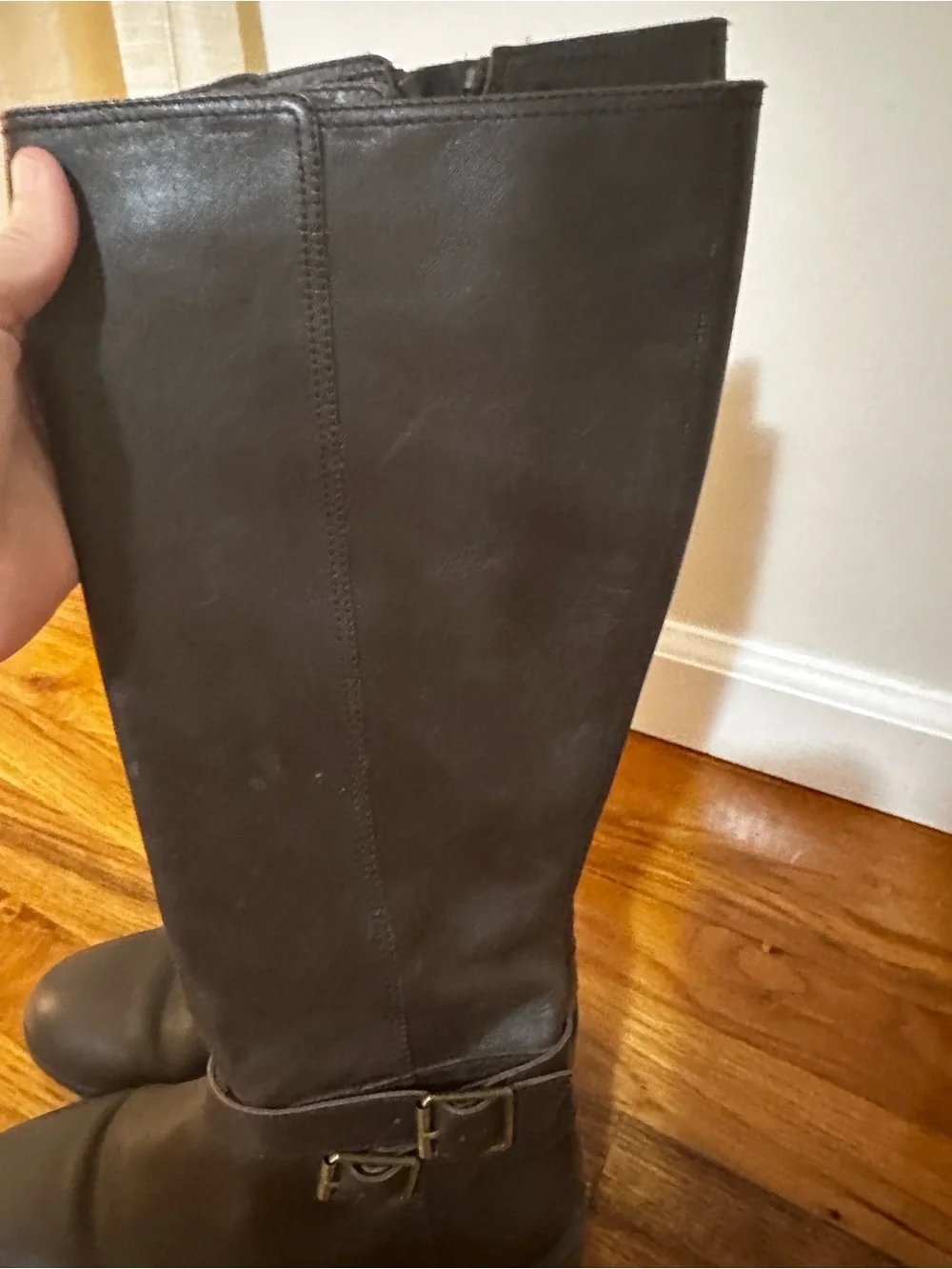 AEROSOLES Martha Stewart Julia Brown Knee High Boots Size 7